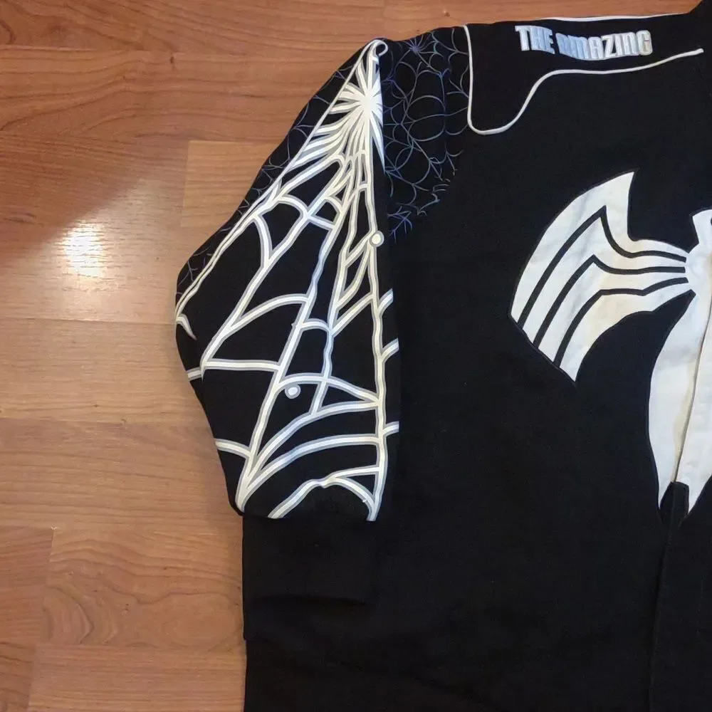 Man Spider man jacket JH design Marvel black and white size 4XL